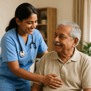 nursing care, attendant care, physiotherapy, elder care services in noida