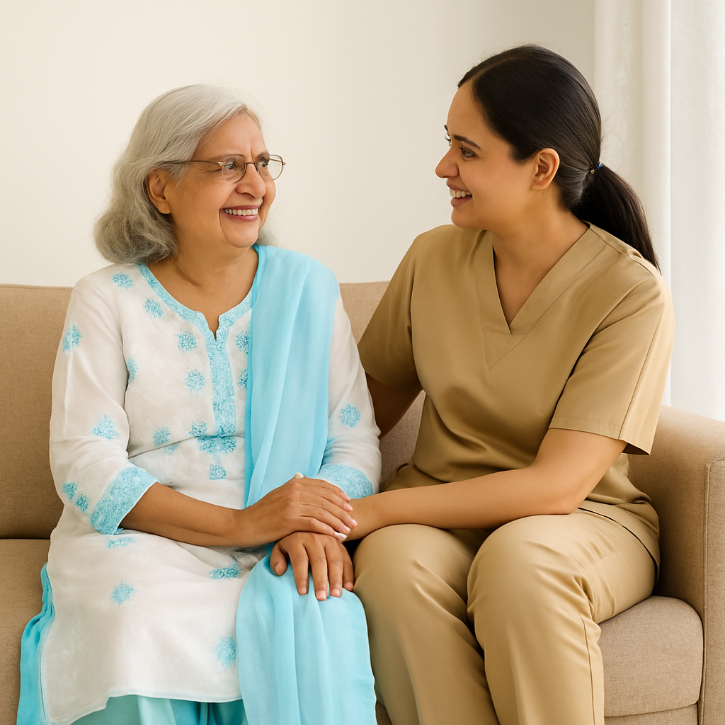 nursing care, attendant care, physiotherapy, elder care services in noida